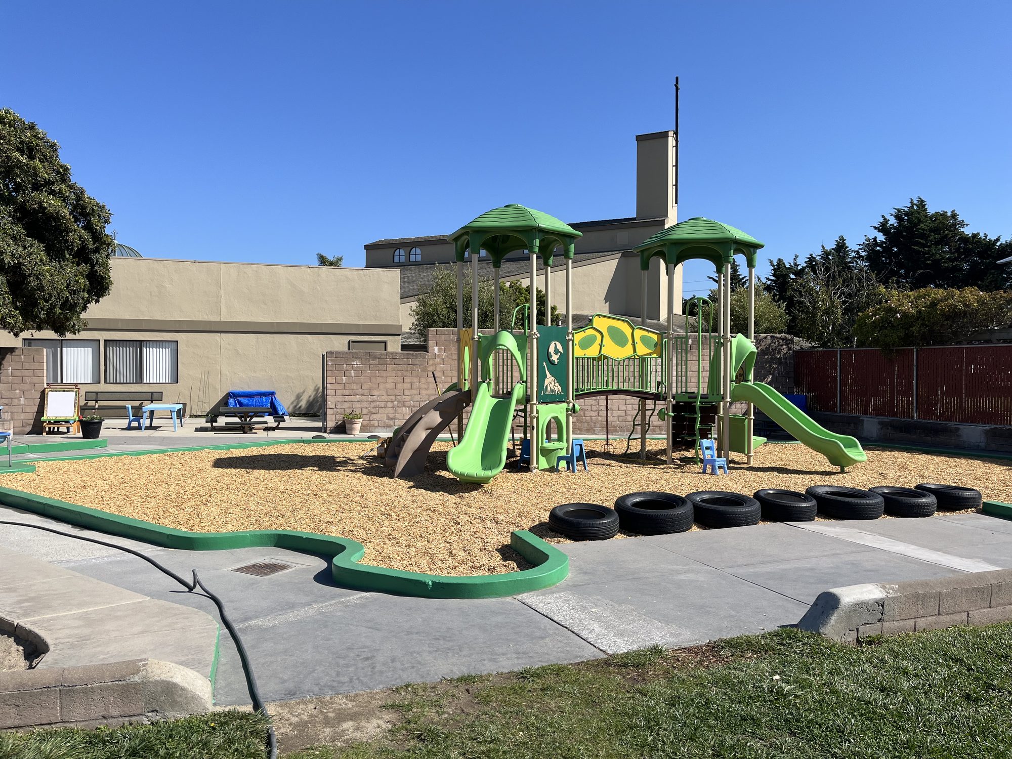 Melody Park Christian School playground on the FBC Salinas campus
