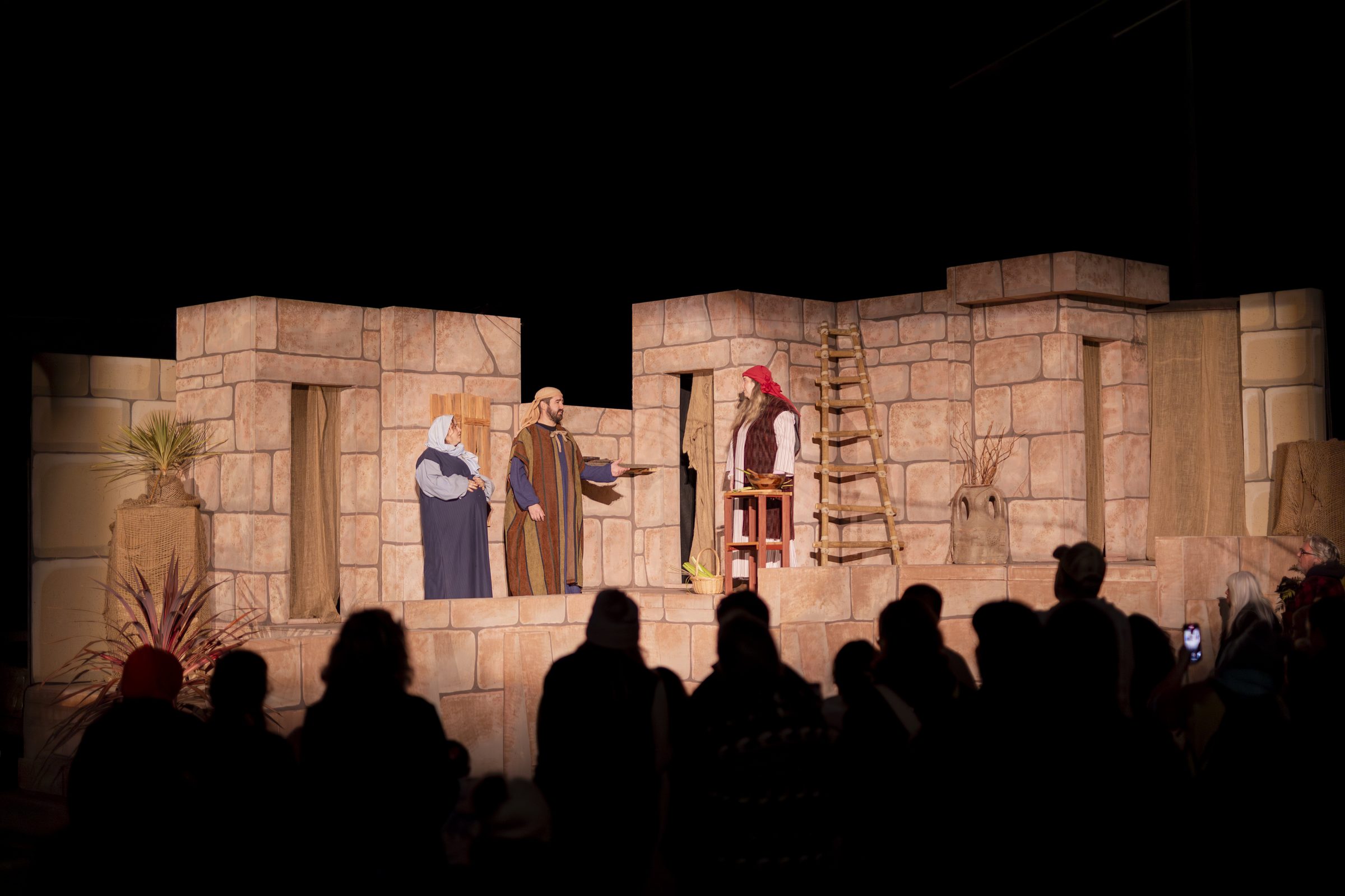 Streets of Bethlehem village stage performance
