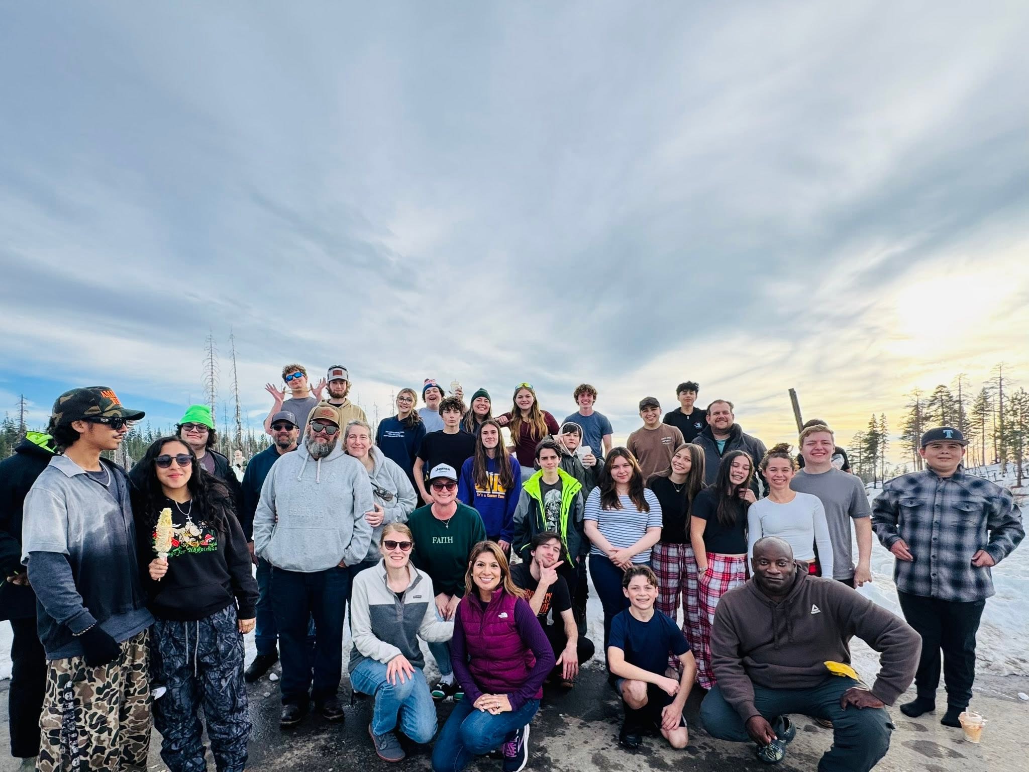 FBC Journey youth group on a retreat